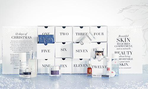 Contents and spoilers of the Beauty Expert 12 Days of Christmas Advent Calendar for Holiday 2017.