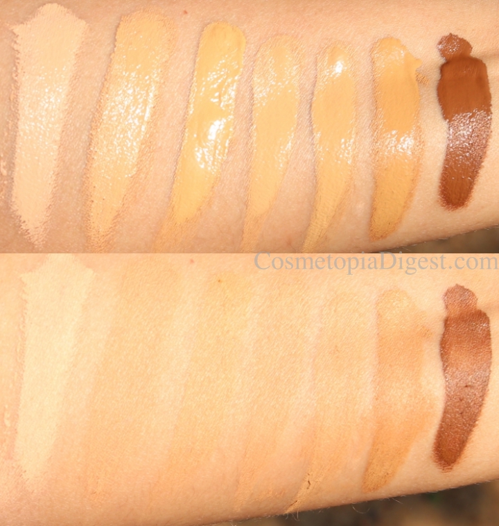 How to choose the Huda Beauty #FauxFilter Foundation Shade - swatches For Olive/Warm/Tan Indian, South Asian, Latino, Filipino, and Middle Eastern Skintones.