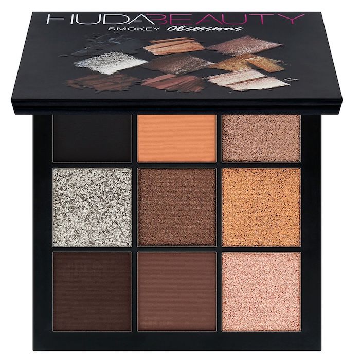 Huda Beauty Smokey Obsessions eyeshadow palette swatches + GWP offer