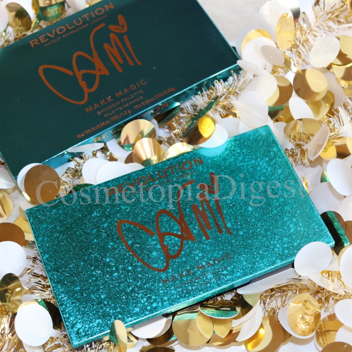 Review and swatches of the Revolution x Carmi Make Magic Palette