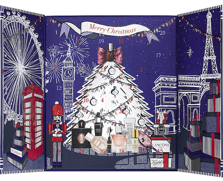 contents and spoilers of the Selfridges Luxury 24-Day Beauty Advent Calendar Holiday 2017.