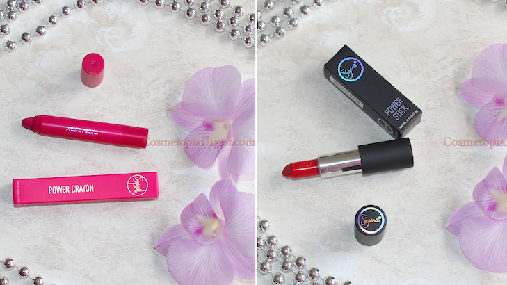 Swatches and first impressions of Sigma Power Crayon and Power Stick Lipstick. 